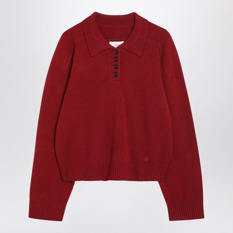 burgundy cashmere sweater by Selfnex