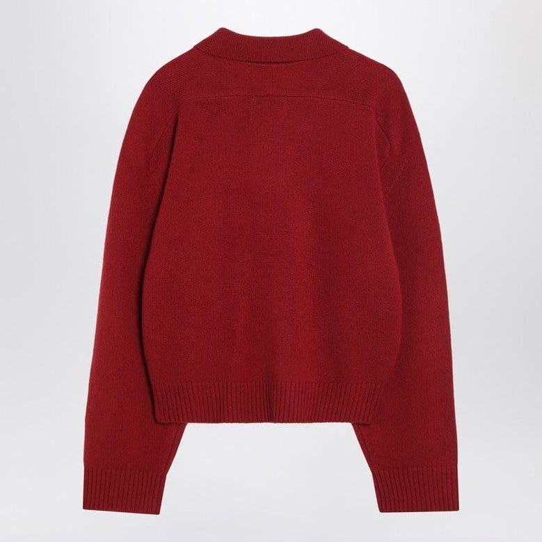 burgundy cashmere sweater by Selfnex
