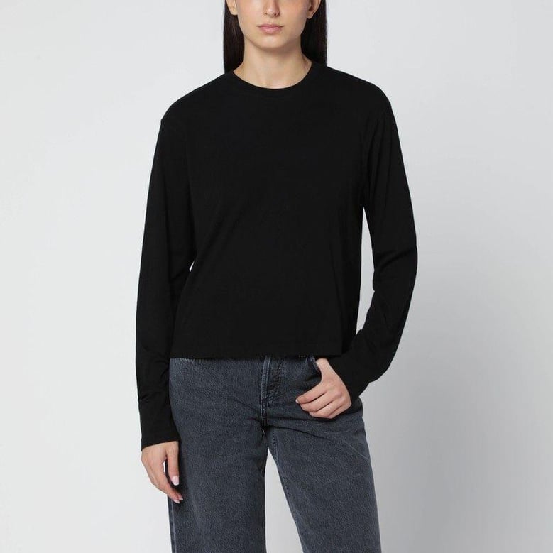 black organic cotton top by Selfnex