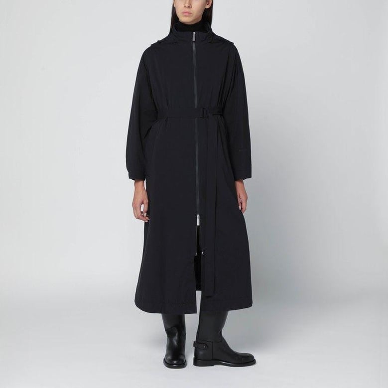 laminar trench coat in black 2l goretex by Selfnex