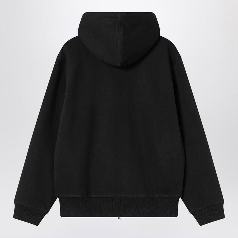 active black sweat jacket by Selfnex