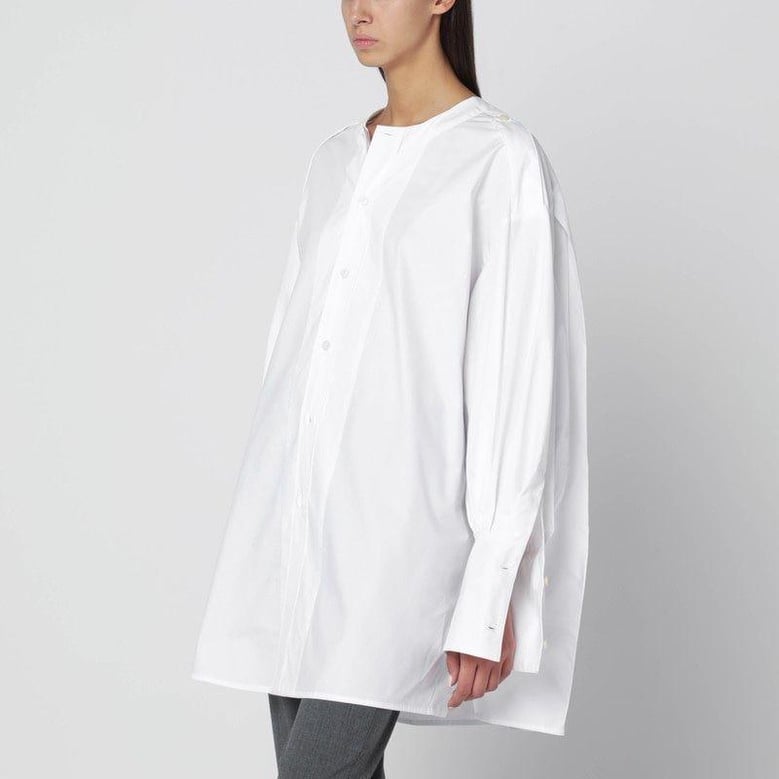 oversized white cotton shirt by Selfnex