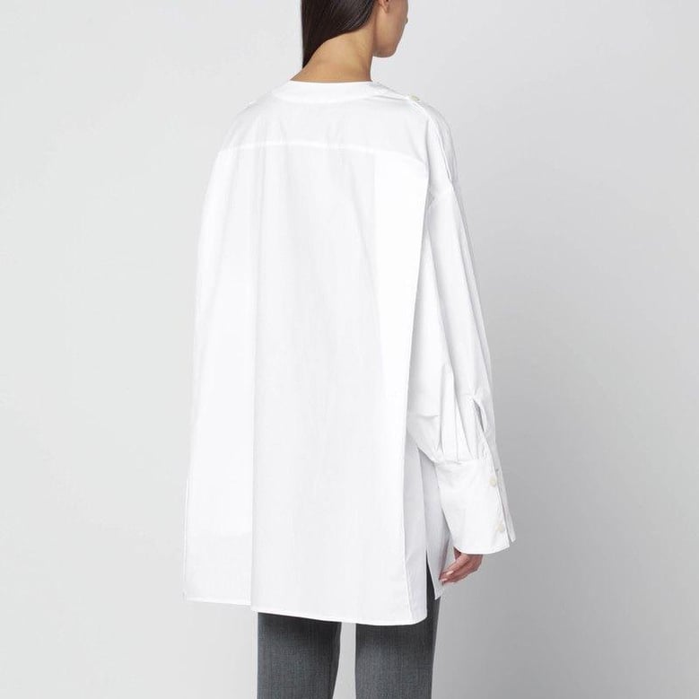 oversized white cotton shirt by Selfnex