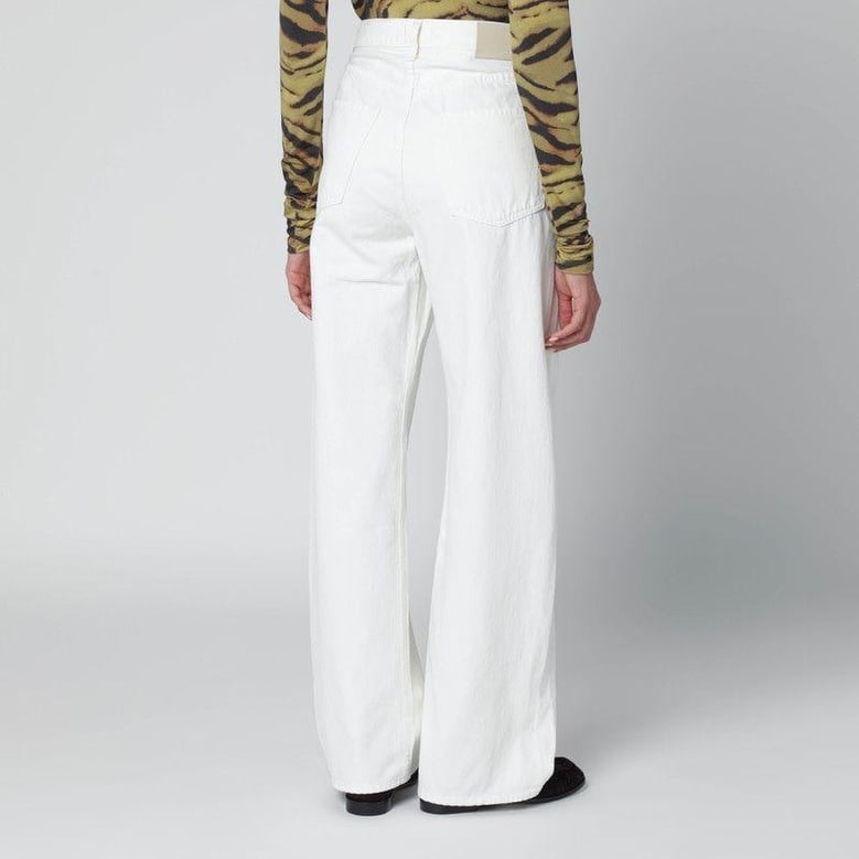 white pashmina ayla baggy jeans by Selfnex