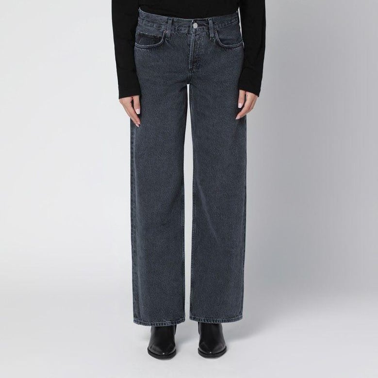 black fadedeffect jeans by Selfnex