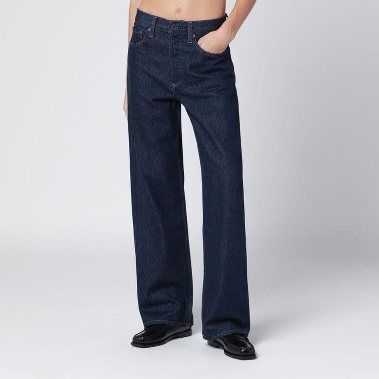 rinse dark indigo jeans by Selfnex