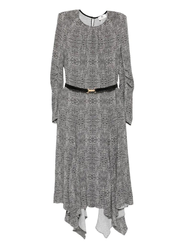 printed georgette dress by Selfnex