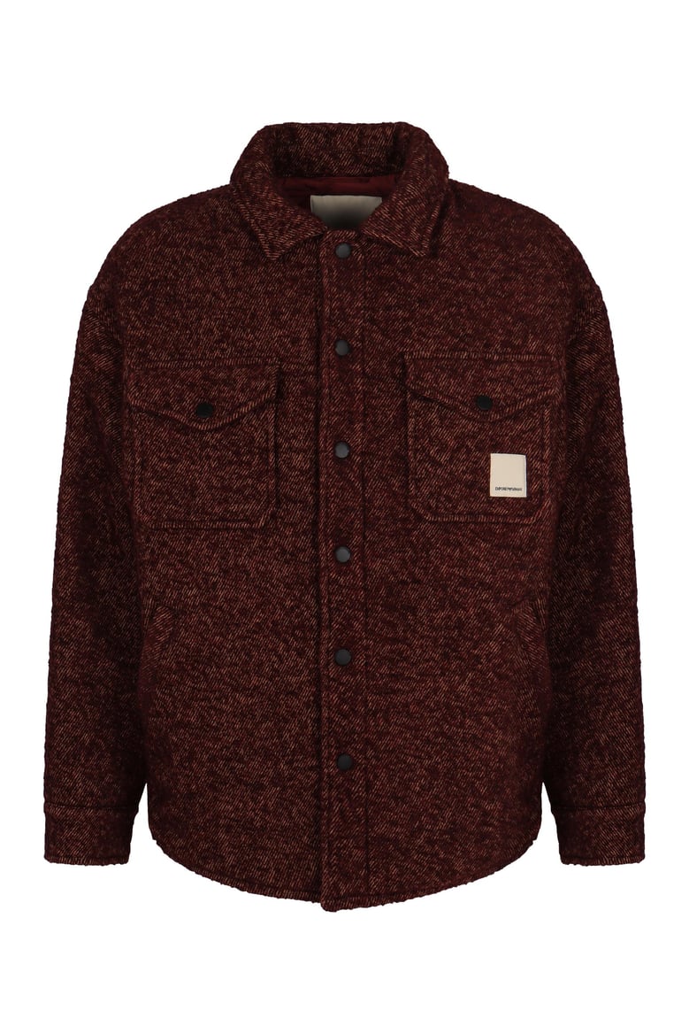 overshirt in mixed wool bouclé by Selfnex