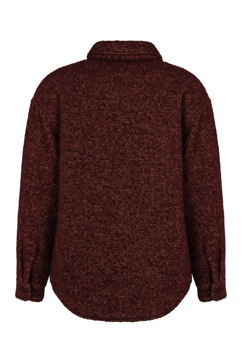 overshirt in mixed wool bouclé by Selfnex