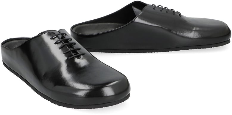 mules derby shoes in leather by Selfnex