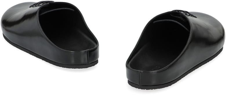 mules derby shoes in leather by Selfnex