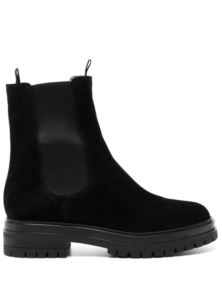 chester black leather boots by Selfnex
