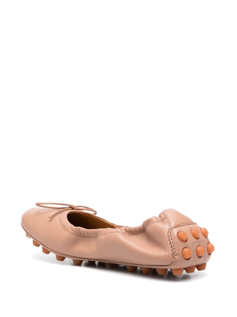 bubble nude leather ballerina by Selfnex