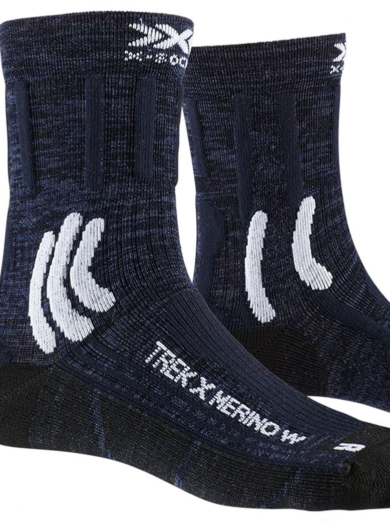 blue technical trekking socks by Selfnex