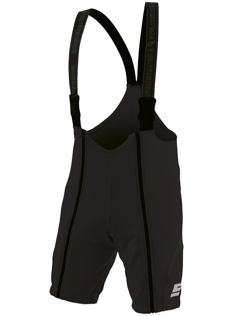 adelboden short black salopette by Selfnex