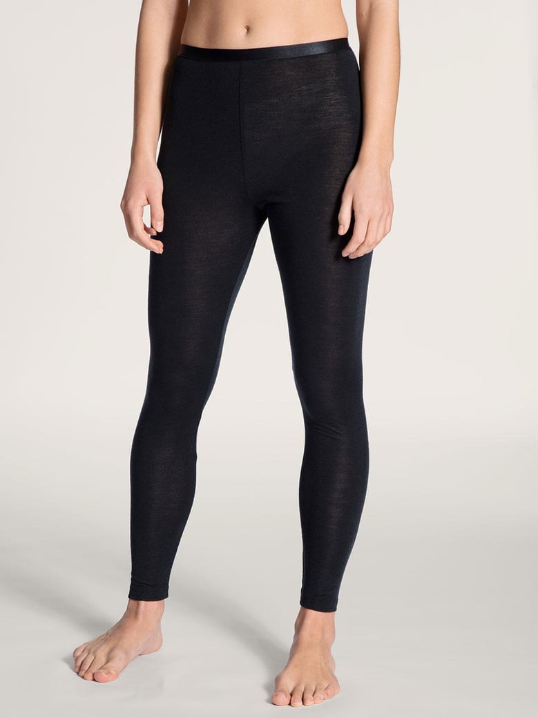 black cotton leggings by Selfnex