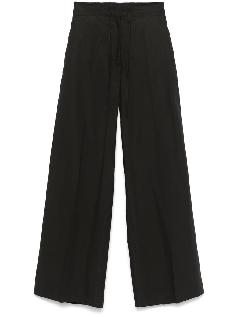 canyox black cotton trousers by Selfnex