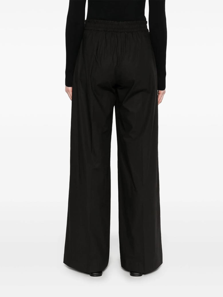 canyox black cotton trousers by Selfnex