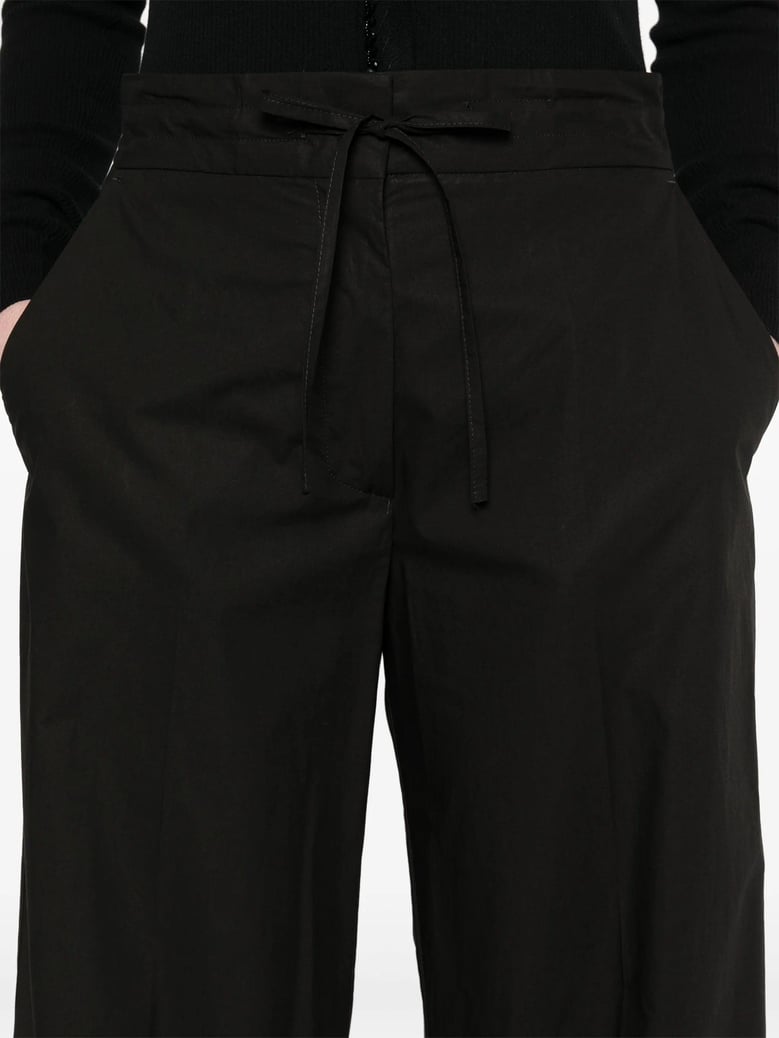 canyox black cotton trousers by Selfnex