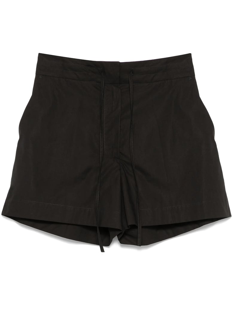 canyox black cotton shorts by Selfnex