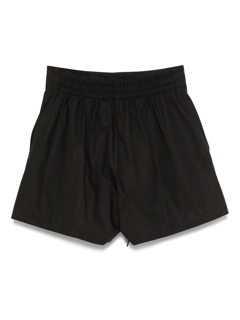 canyox black cotton shorts by Selfnex