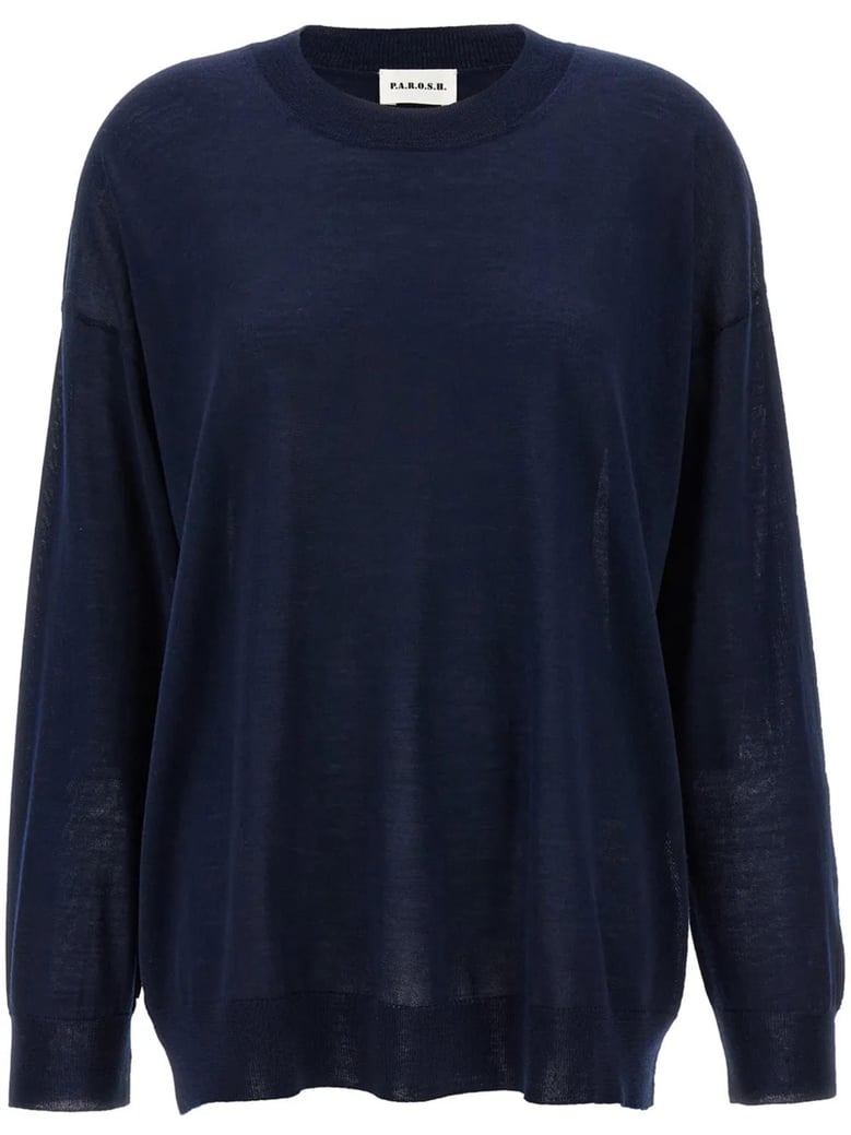 linfad blue wool sweater by Selfnex