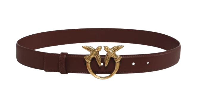 love berry brown polyester belt by Selfnex