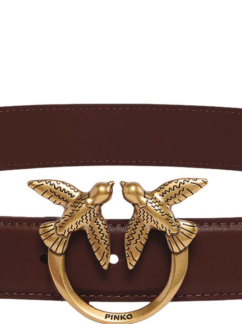 love berry brown polyester belt by Selfnex