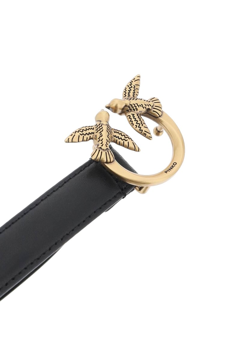 love birds thin black belt by Selfnex
