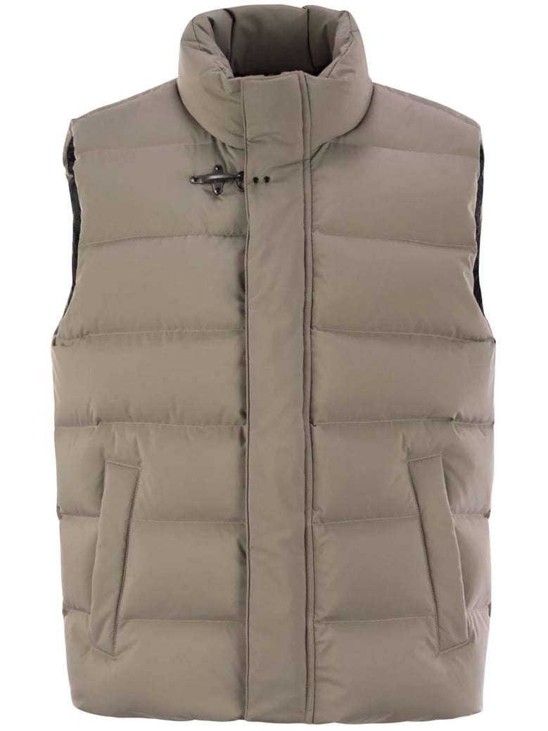 nude cotton vest by Selfnex