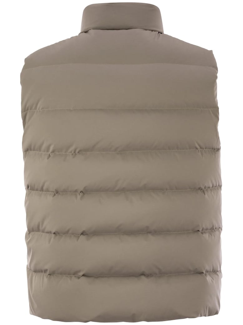 nude cotton vest by Selfnex