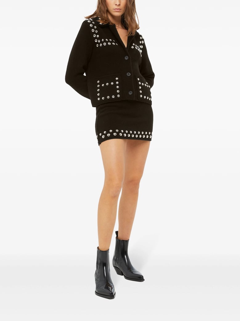 love and studs mini skirt by Selfnex