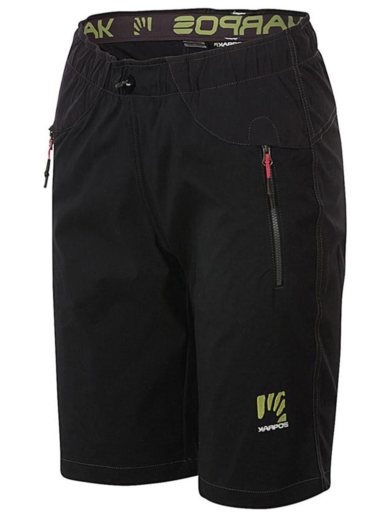 rock w black bermuda shorts by Selfnex