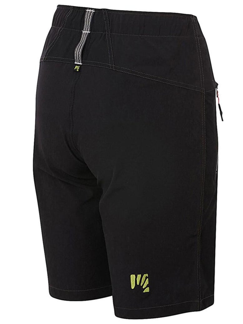 rock w black bermuda shorts by Selfnex