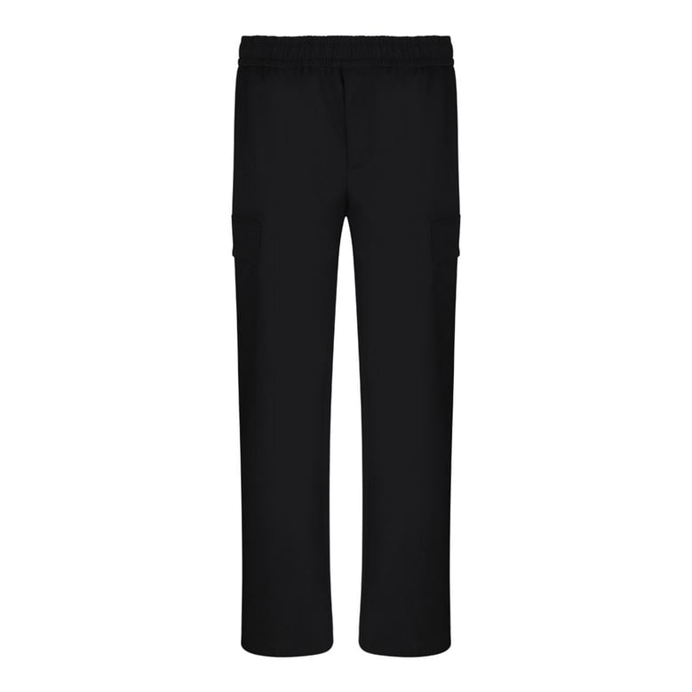 black wool cargo pants by Selfnex