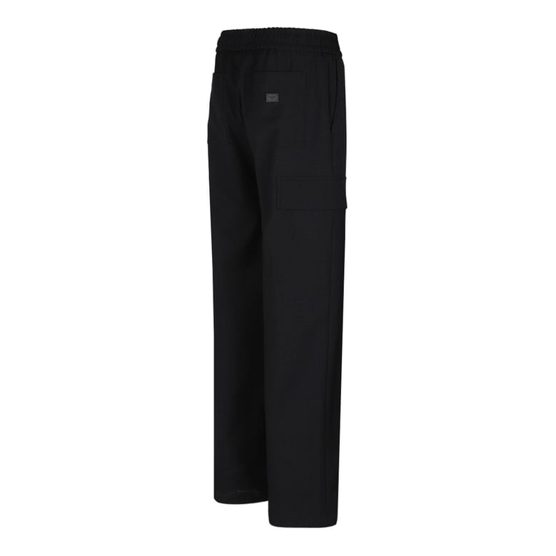 black wool cargo pants by Selfnex