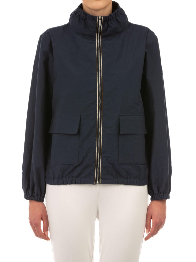 blue cotton blend jacket by Selfnex