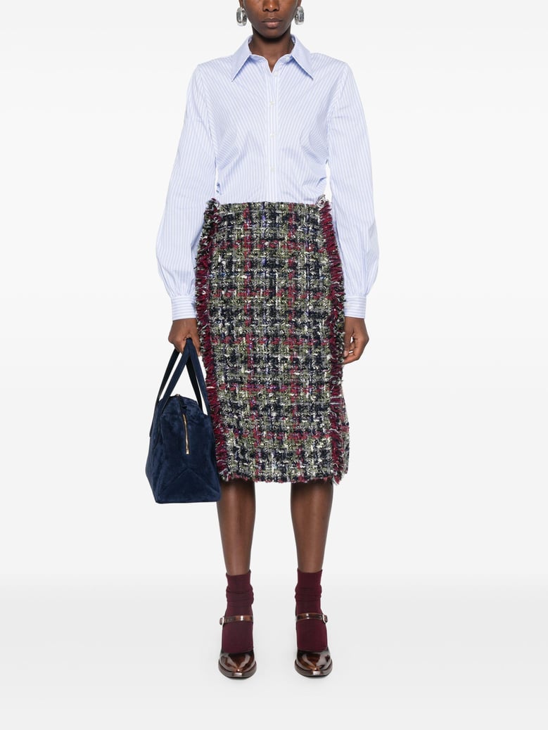 multicolor silk skirt by Selfnex
