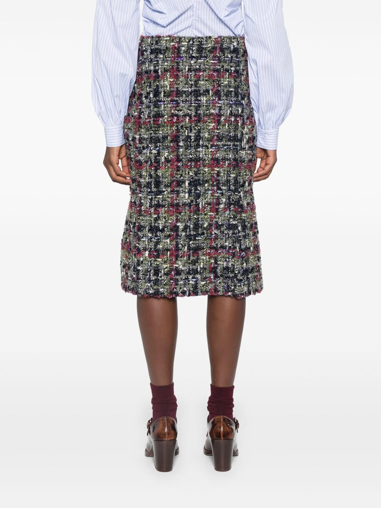 multicolor silk skirt by Selfnex