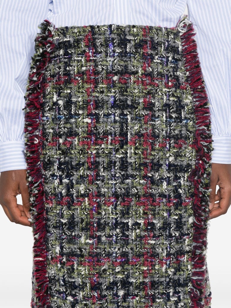 multicolor silk skirt by Selfnex