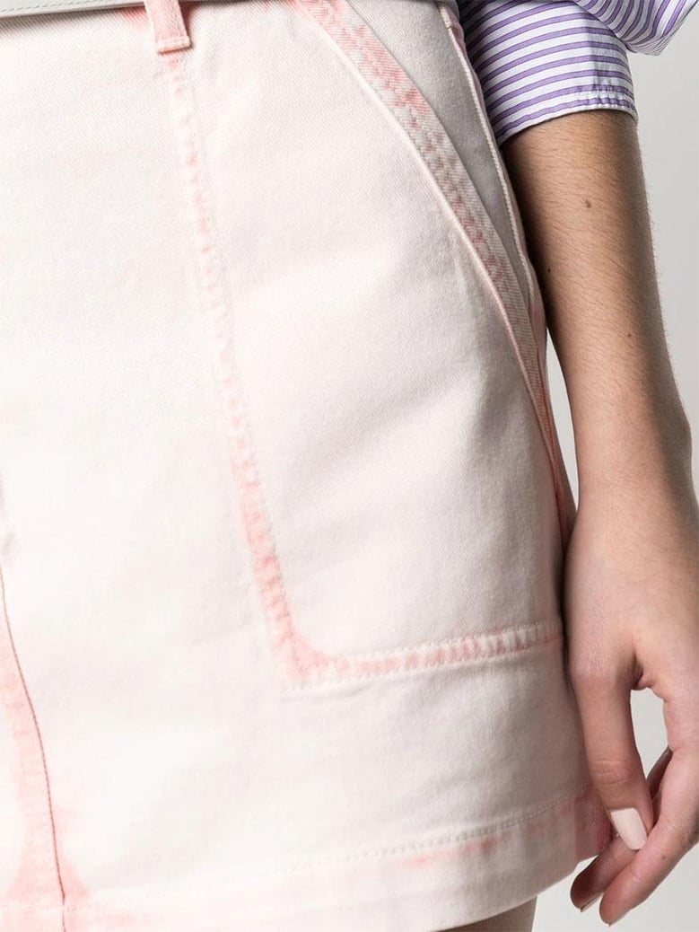 pink and purple cotton skirt by Selfnex