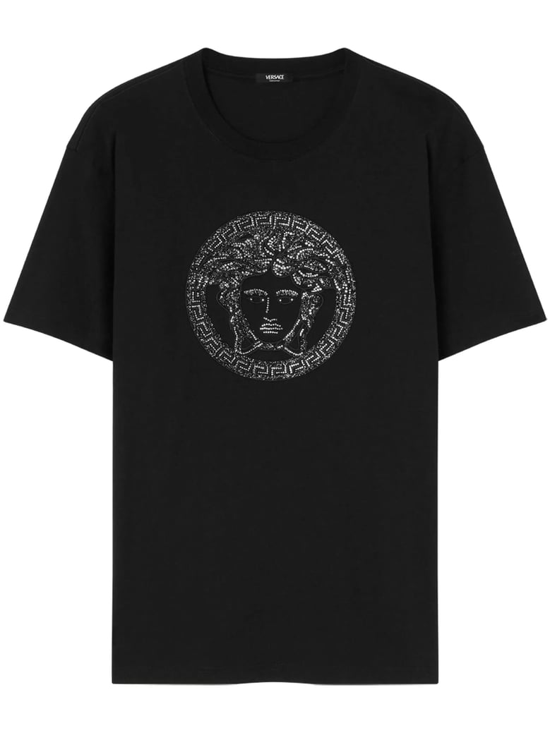 black silk t-shirt by Selfnex