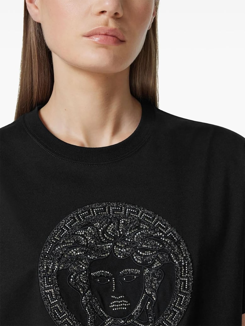 black silk t-shirt by Selfnex