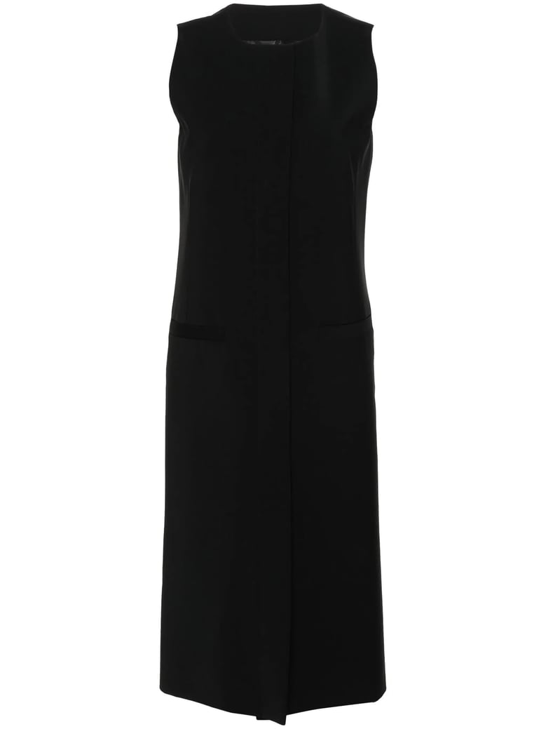 black silk vest by Selfnex