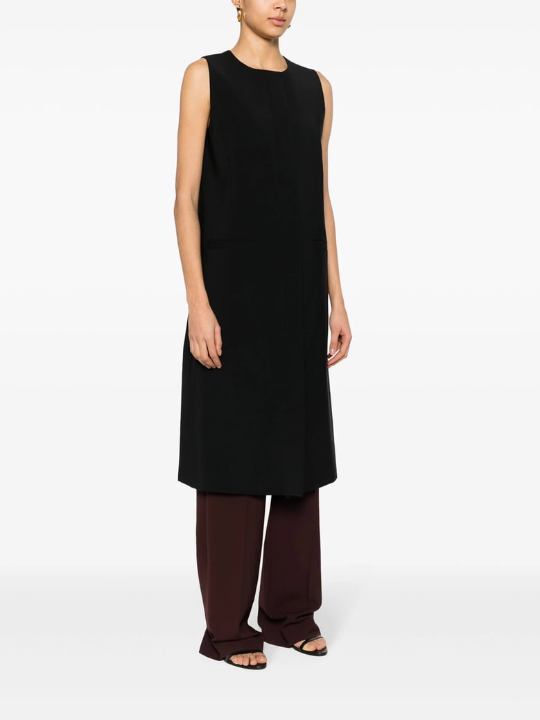black silk vest by Selfnex