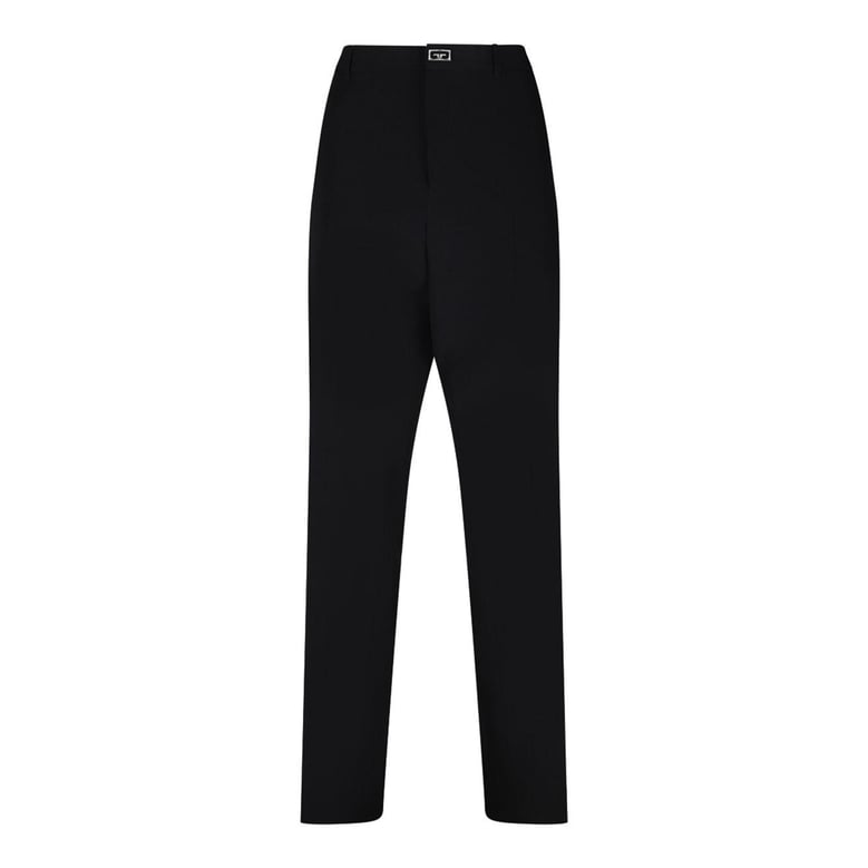 slim fit black tailored trousers by Selfnex