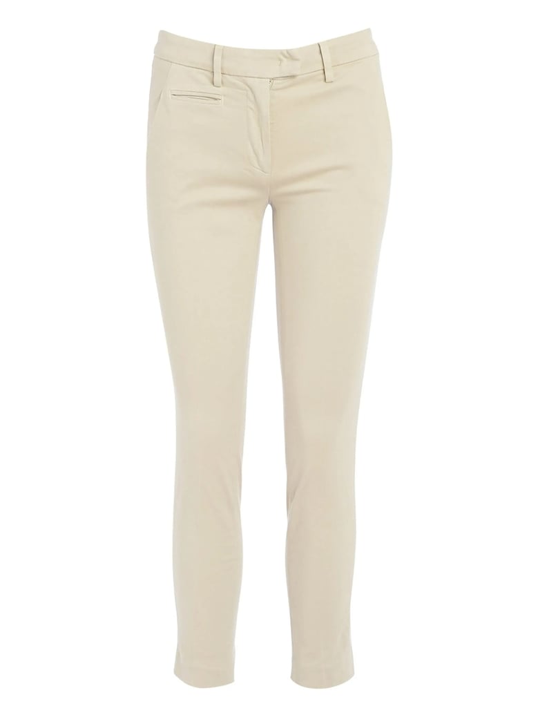 perfect white stretch trousers by Selfnex