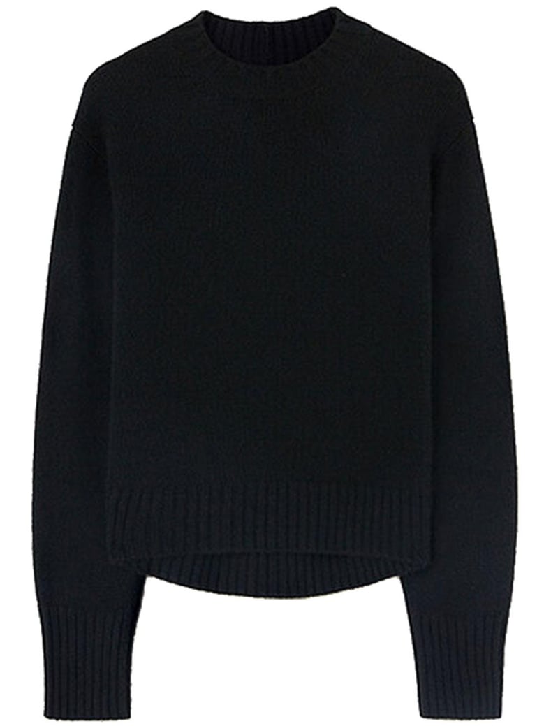 black cotton sweater by Selfnex