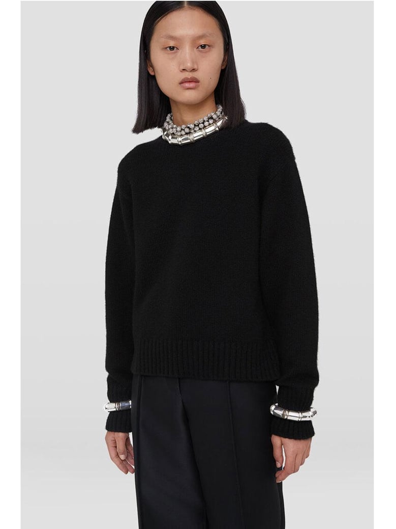 black cotton sweater by Selfnex
