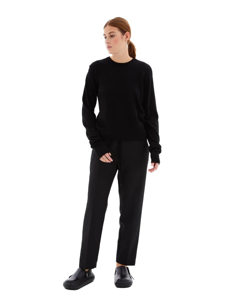 cn ls black cotton sweater by Selfnex